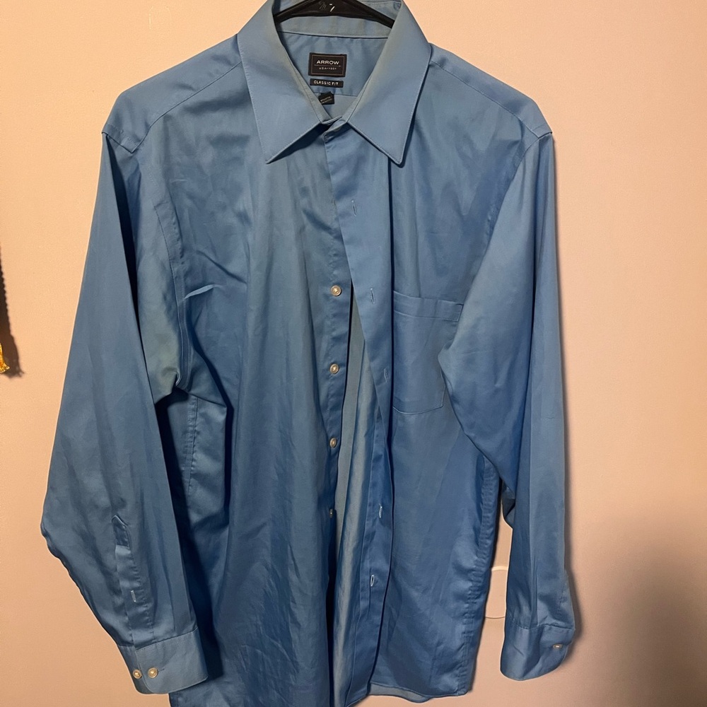 Arrow Men's Sky Blue Dress Shirt